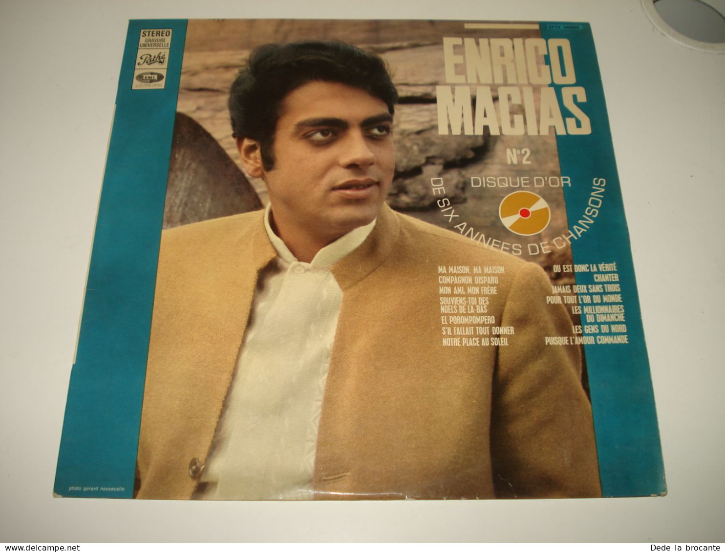 B13 / Enrico Macias – Disque D'or N°2 - Pathé – SPTX 340665 - France 1968  NM/EX - Disco, Pop