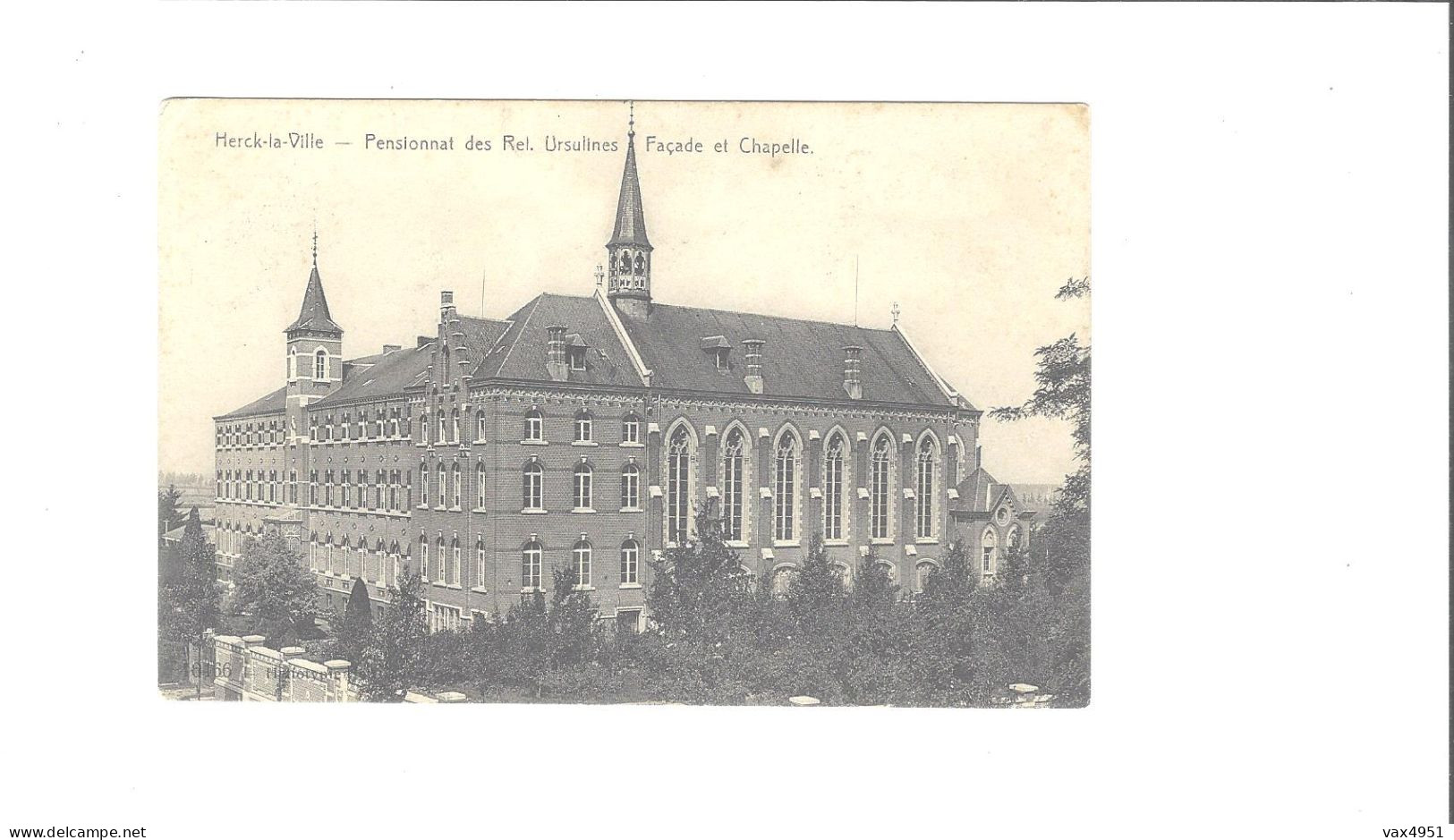 PENSIONNAT DES RELIGIEUSES  URSULINES  HERCK  LA VILLE FACADE ET  CHAPELLE      ****    RARE    A  SAISIR     **** - Herk-de-Stad