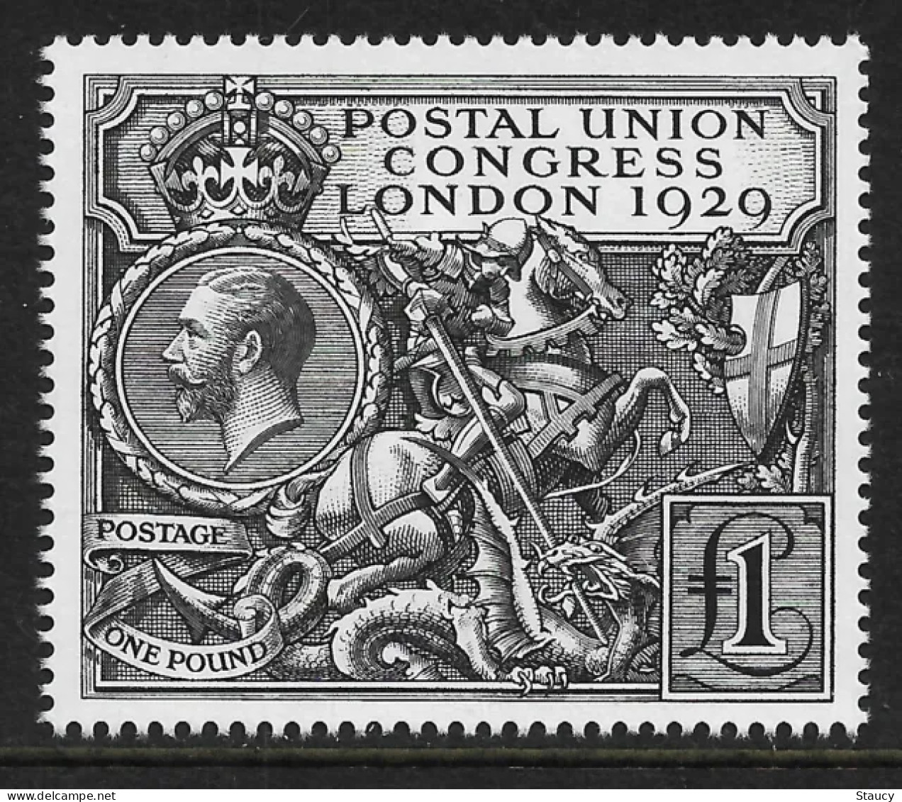 UK GB GREAT BRITAIN 2010 - 1929 £ 1 PUC (SG # 38) A Super Unmounted Mint Royal Mail Official Reproduction MNH - Ongebruikt