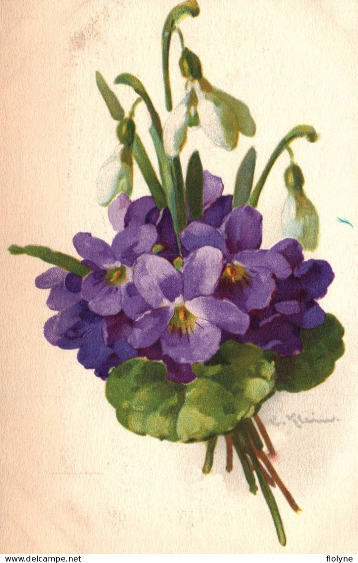 Catharina KLEIN - Cpa Illustrateur - Violettes - Fleur Flower - Klein, Catharina