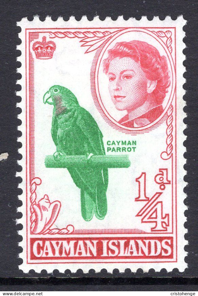 Cayman Islands 1962-64 Pictorials - ¼d Cuban Amazon HM (SG 165) - Cayman Islands