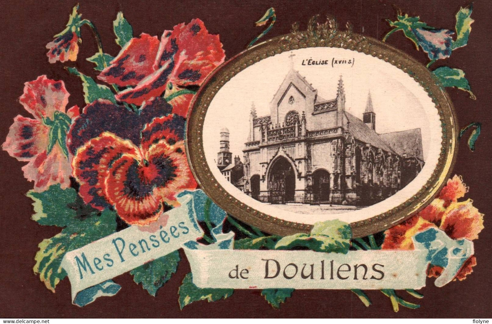 Doullens - Souvenir , Mes Pensées De La Ville - L'église - Doullens
