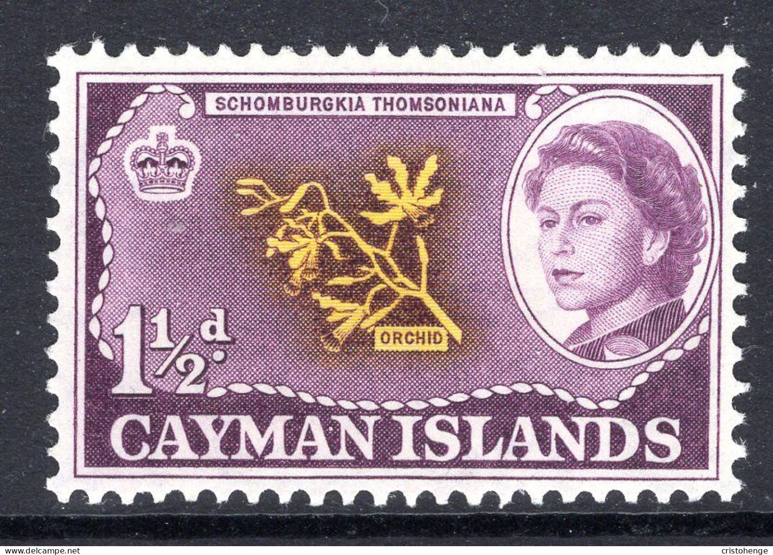 Cayman Islands 1962-64 Pictorials - 1½d Orchid HM (SG 167) - Cayman Islands