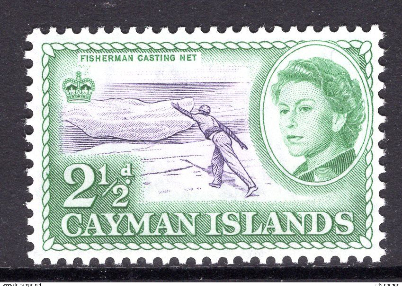 Cayman Islands 1962-64 Pictorials - 2½d Fisherman Casting Net MNH (SG 169) - Cayman Islands