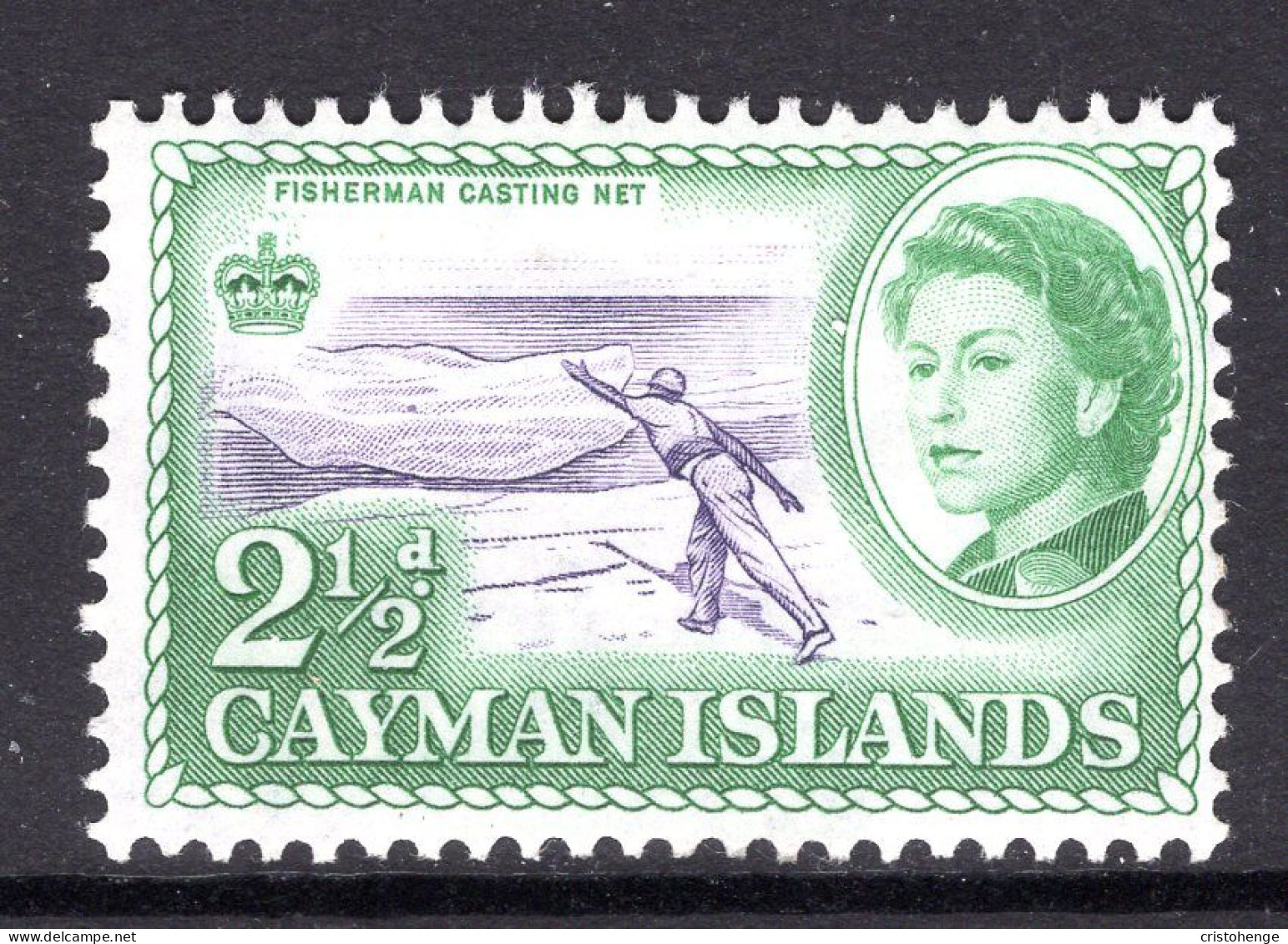 Cayman Islands 1962-64 Pictorials - 2½d Fisherman Casting Net HM (SG 169) - Cayman Islands