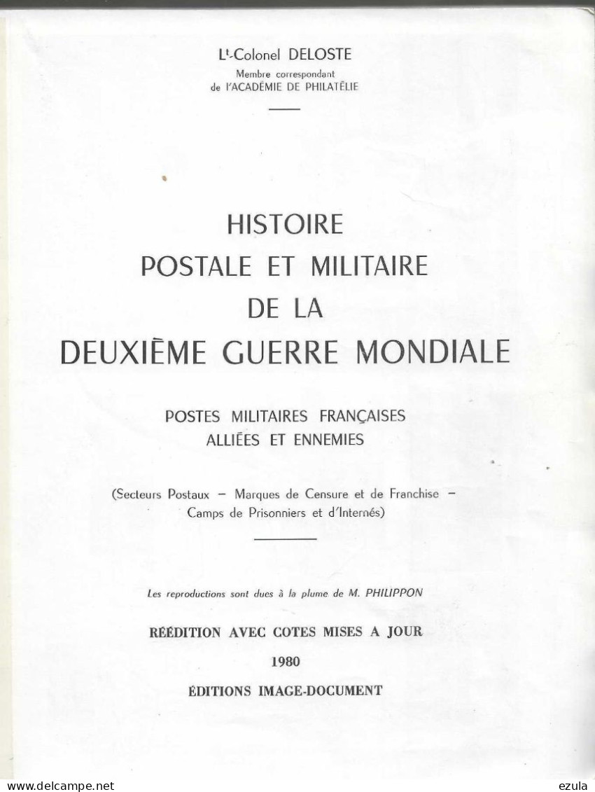 Histoire Postale Et Militaire De Deuxième Guerre Mondiale 1939/1945 - Dictionnaires