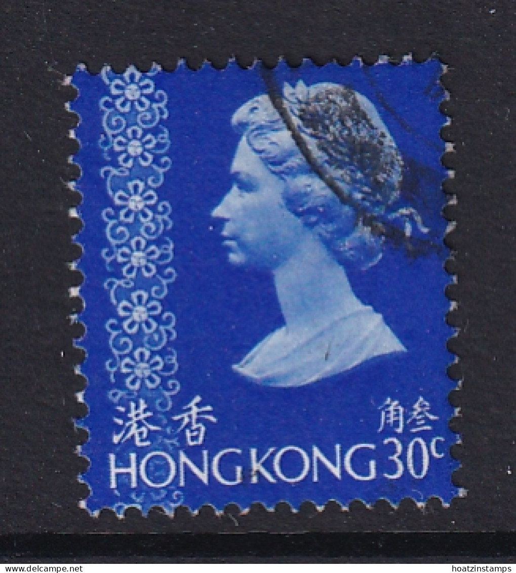 Hong Kong: 1973/74   QE II     SG287w      30c   [Wmk Crown To Left Of CA]      Used - Oblitérés