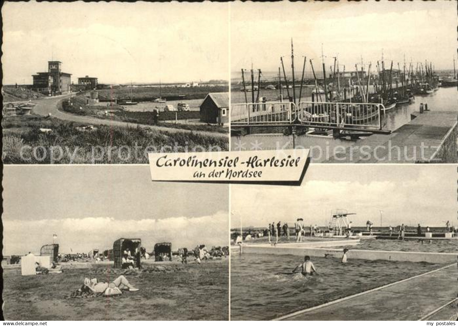 41613496 Carolinensiel-Harlesiel Ostfriesland Uferstrasse Hafen Fischkutter Stra - Wittmund