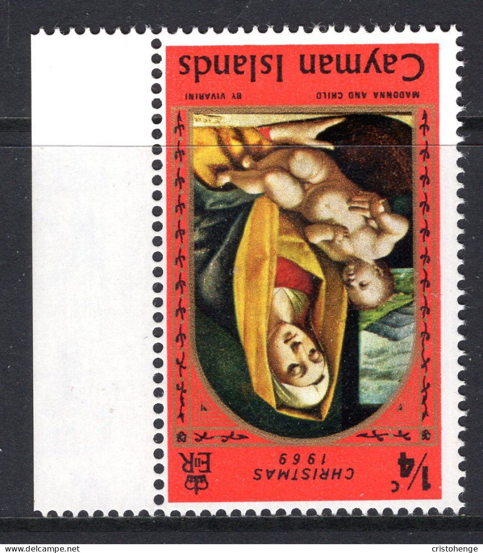 Cayman Islands 1969 Christmas - ¼c Orange-red - Wmk. Inverted - MNH (SG 253w) - Cayman Islands