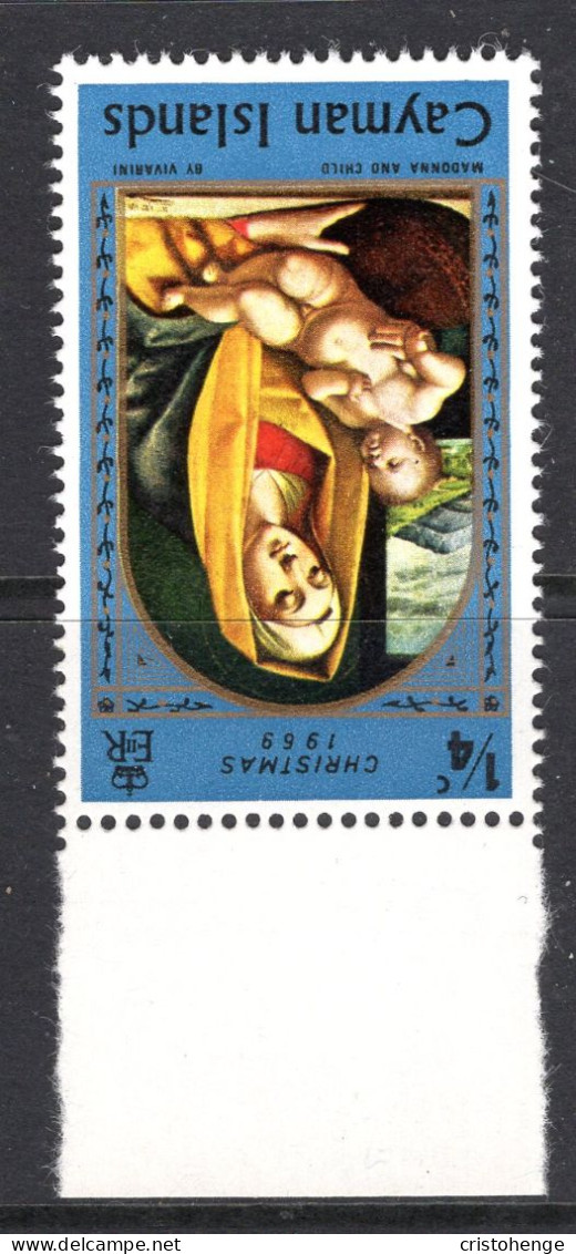 Cayman Islands 1969 Christmas - ¼c New Blue - Wmk. Inverted - MNH (SG 256w) - Cayman Islands