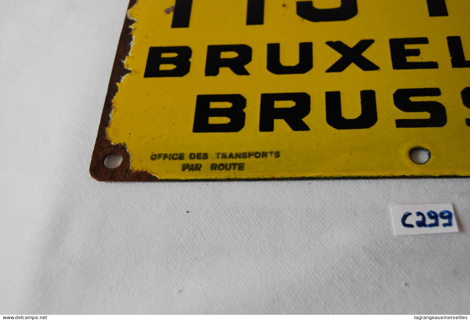 C299 Ancienne Plaque - 113145 - Bruxelles Brussel - Automóviles