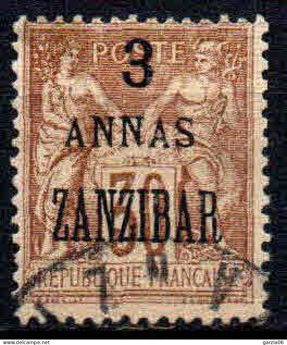 Zanzibar - 1899 -  Tb De France Surch  -  N° 25 -  Oblitéré - Used - Oblitérés