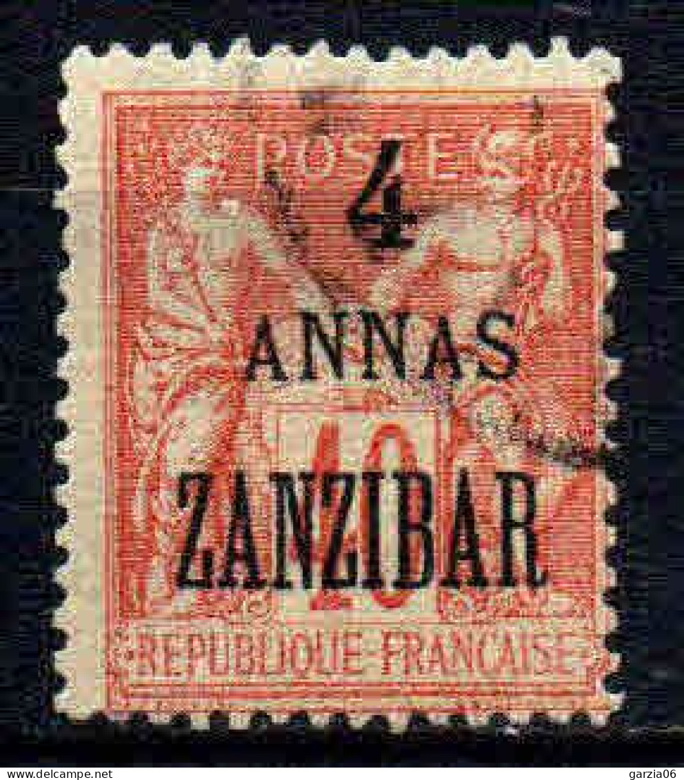 Zanzibar - 1899 -  Tb De France Surch  -  N° 26 -  Oblitéré - Used - Usati