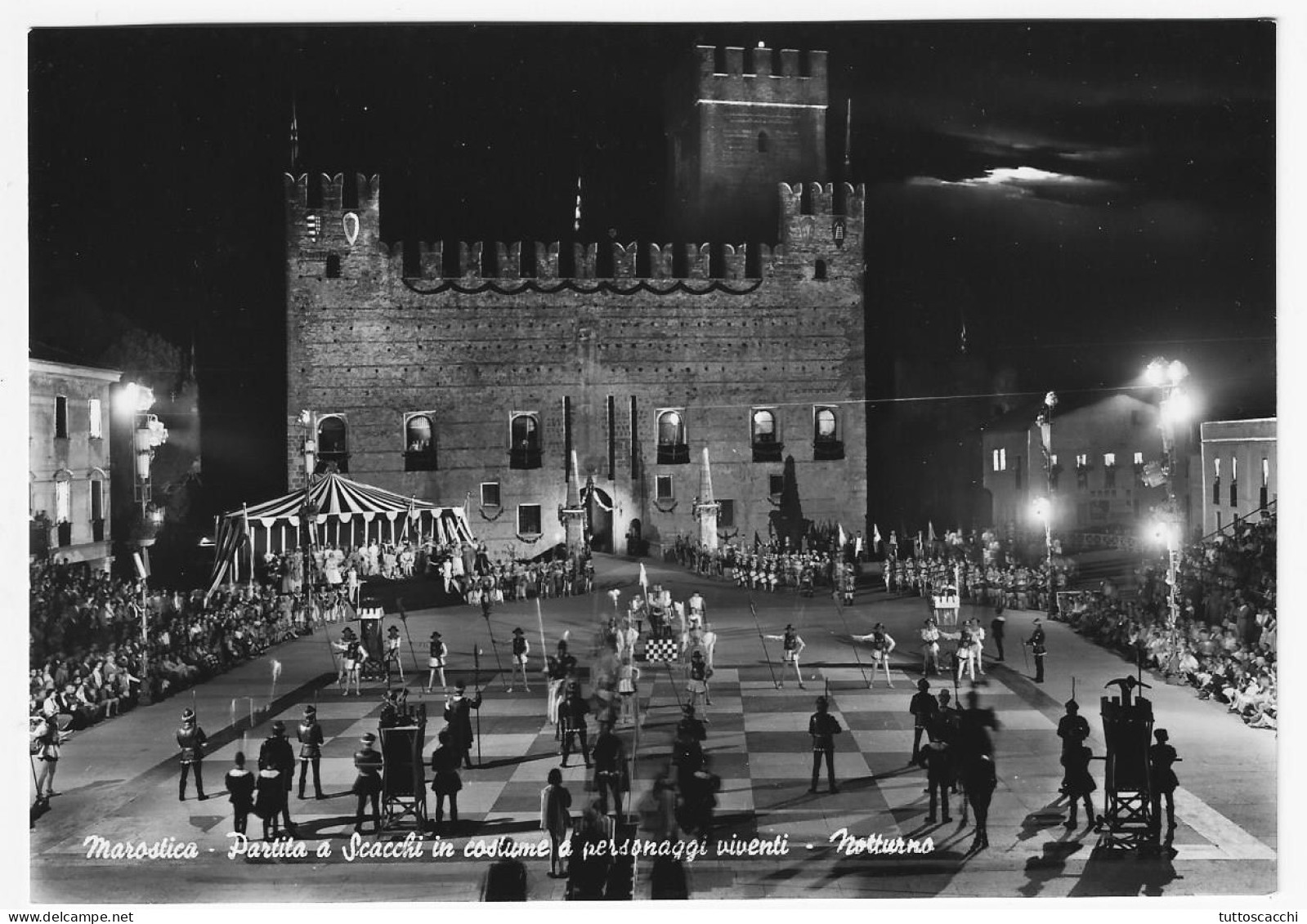 CHESS Italy - Postcard Of Marostica, Unused - Schach