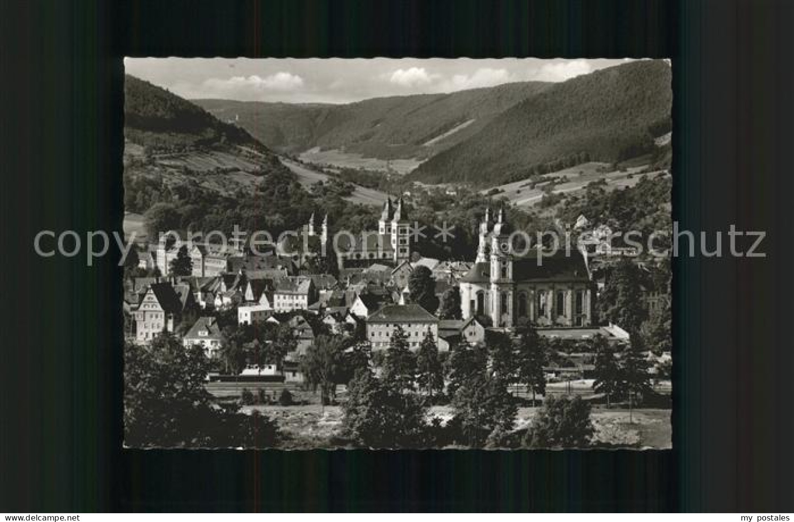 41613181 Amorbach Miltenberg Ortsansicht Mit Kirche Luftkurort Odenwald  - Amorbach