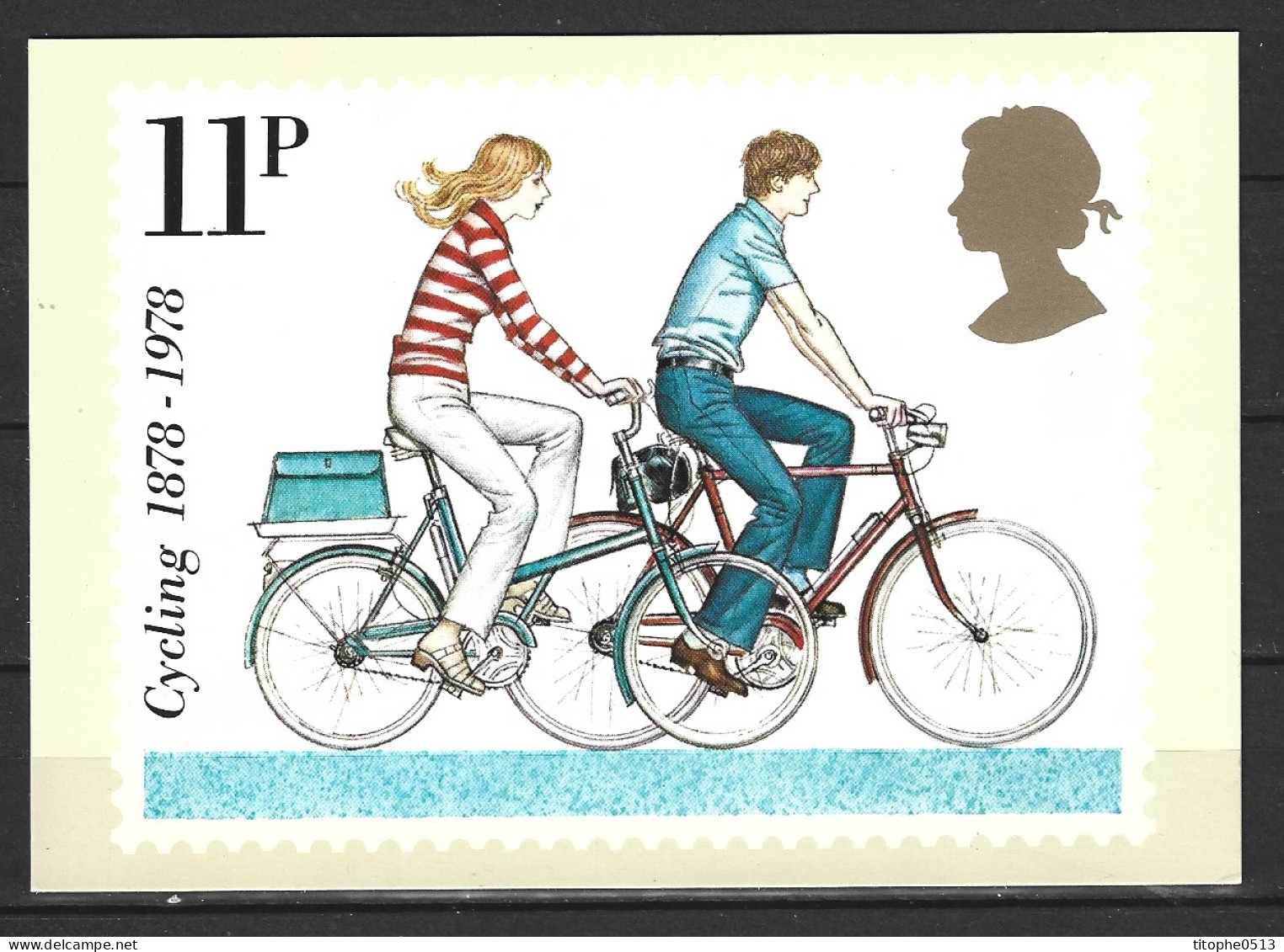 GRANDE-BRETAGNE. N°874 De 1978 Sur Carte. Bicyclettes. - Radsport