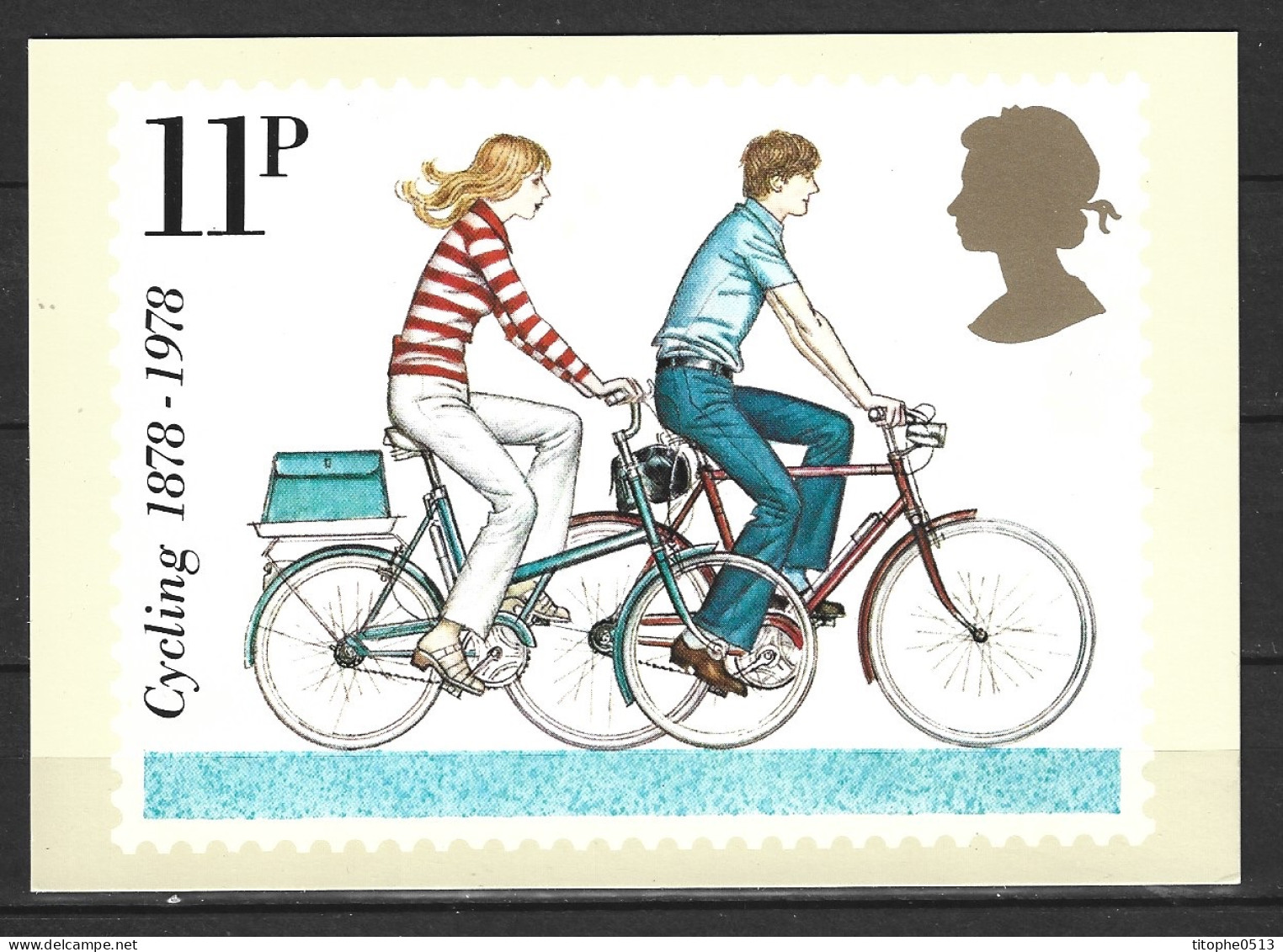 GRANDE-BRETAGNE. N°874 De 1978 Sur Carte. Bicyclettes. - Vélo