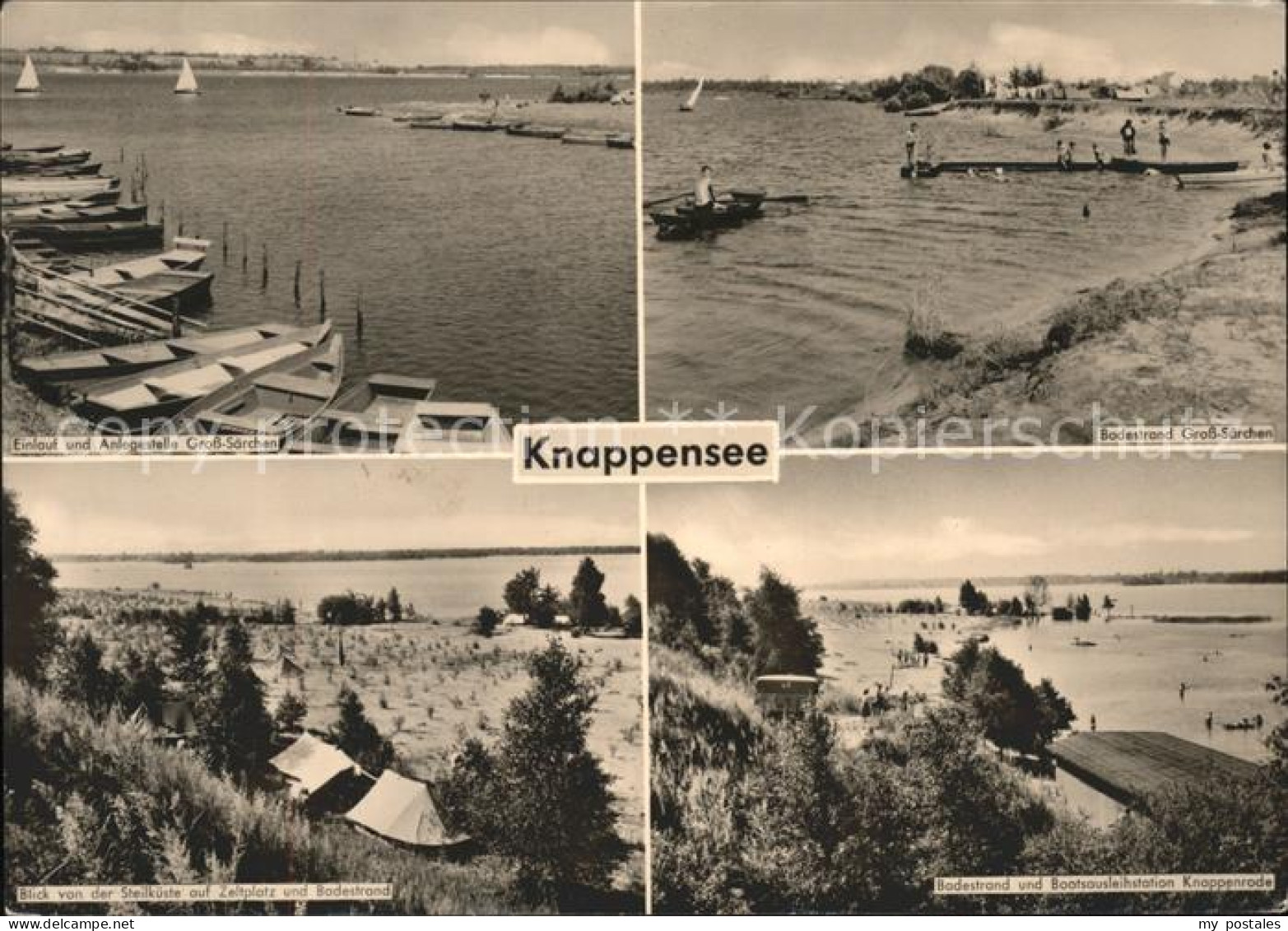 41613084 Knappensee Oberlausitz Anlegestelle Gross Saerchen Badestrand Zeltplatz - Lohsa