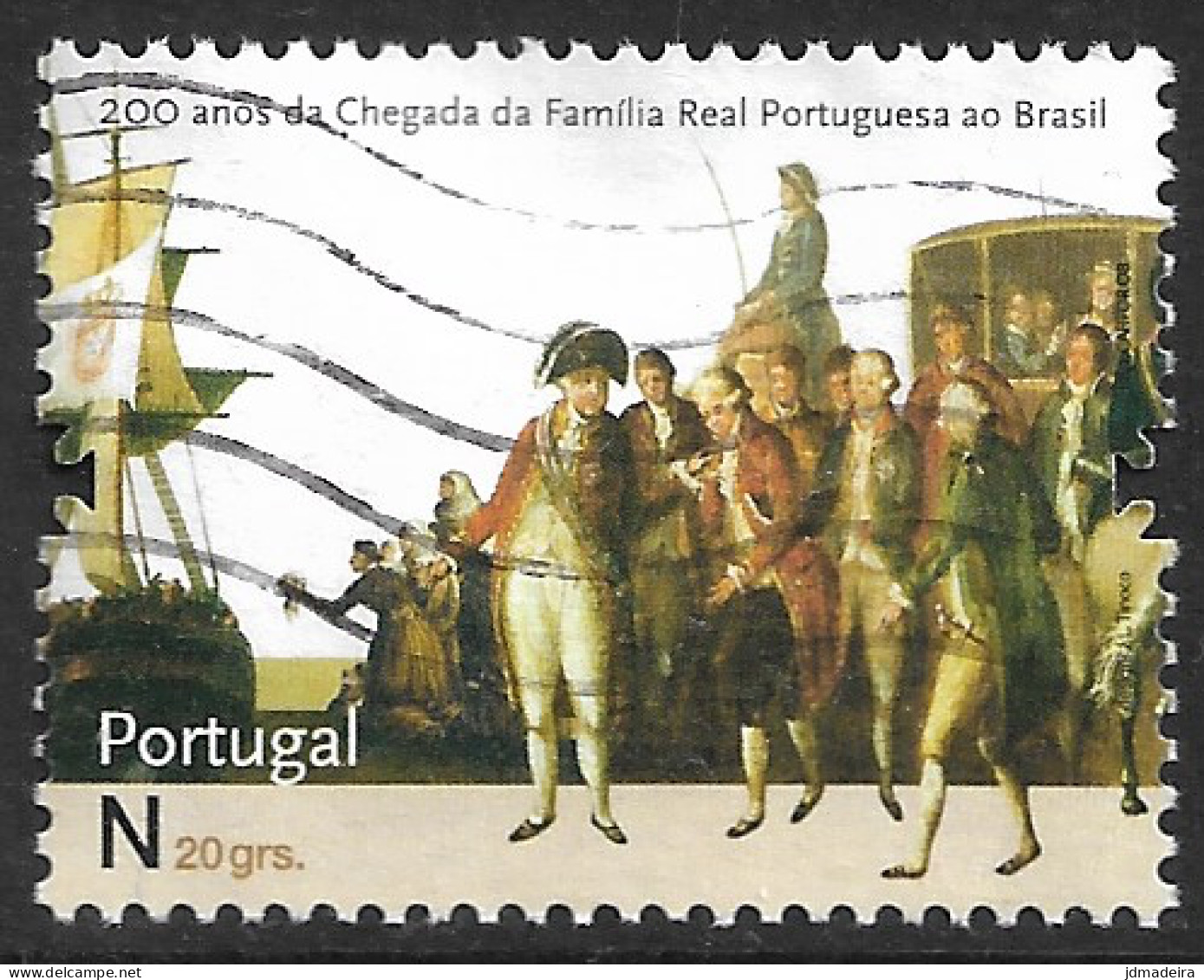 Portugal – 2008 Arrival Of The Royal Family In Brazil N20 Used Stamp - Used Stamps