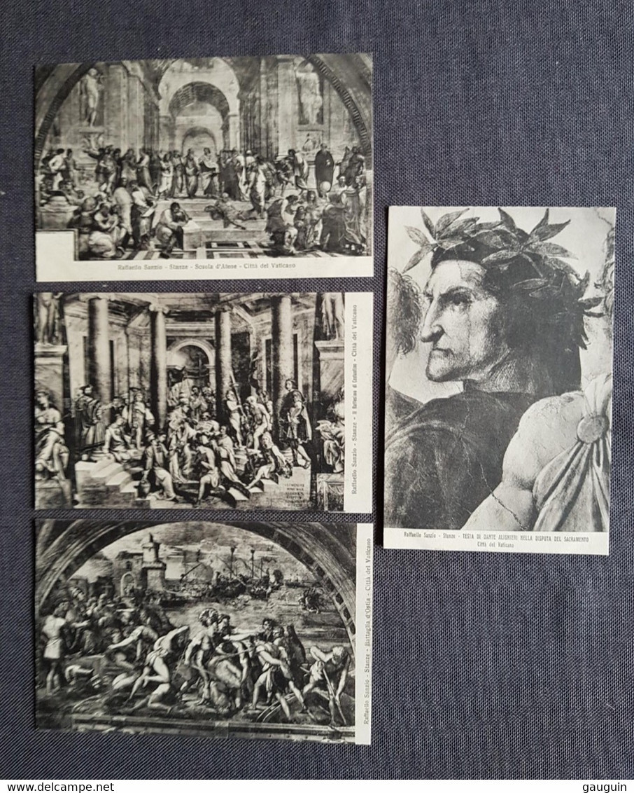 CPA - VATICAN - Chapelle Sixtine - Vues Diverses Oeuvres De Raphaël (Raffello SANZIO) .... LOT 20 CP à Saisir - Vatican