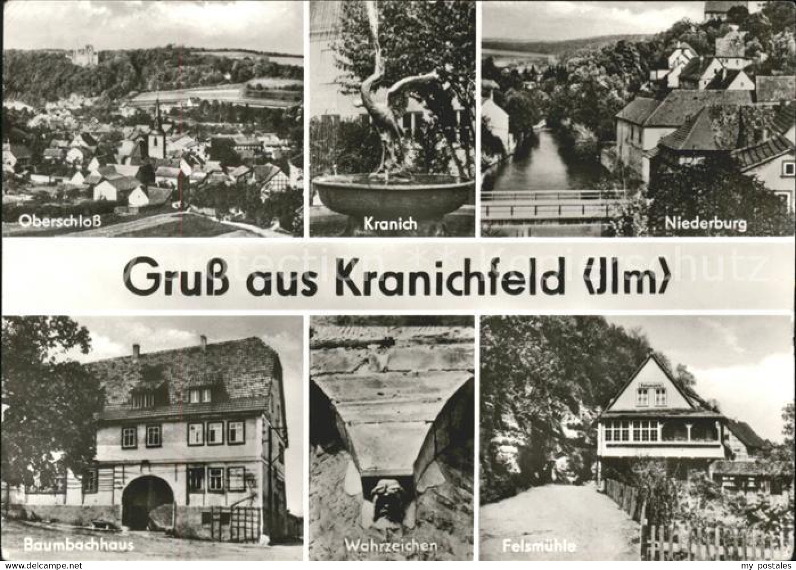 41612724 Kranichfeld Oberschloss Kranich Niederburg Bambachhaus Wahrzeichen Fels - Kranichfeld
