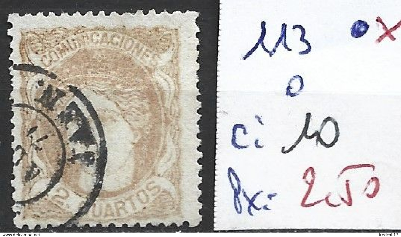 ESPAGNE 113 Oblitéré Côte 10 € - Oblitérés