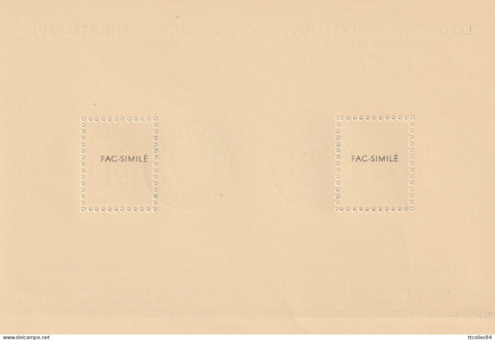 1939-Exposition Philatélique Montpellier-Fac Simile Sage - Briefmarkenmessen