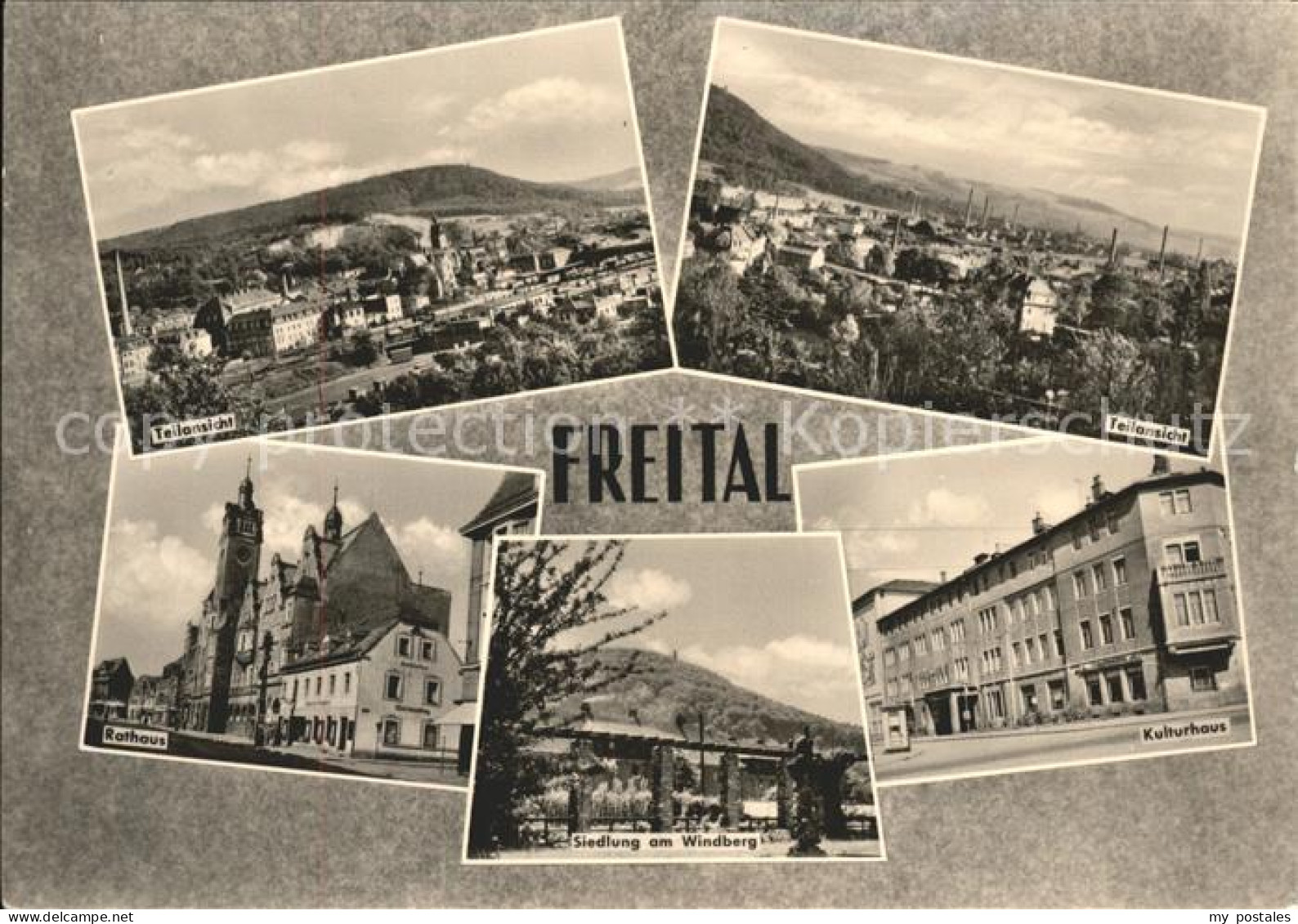 41612569 Freital Teilansicht Rathaus Siedlung Windberg Kulturhaus Freital - Freital