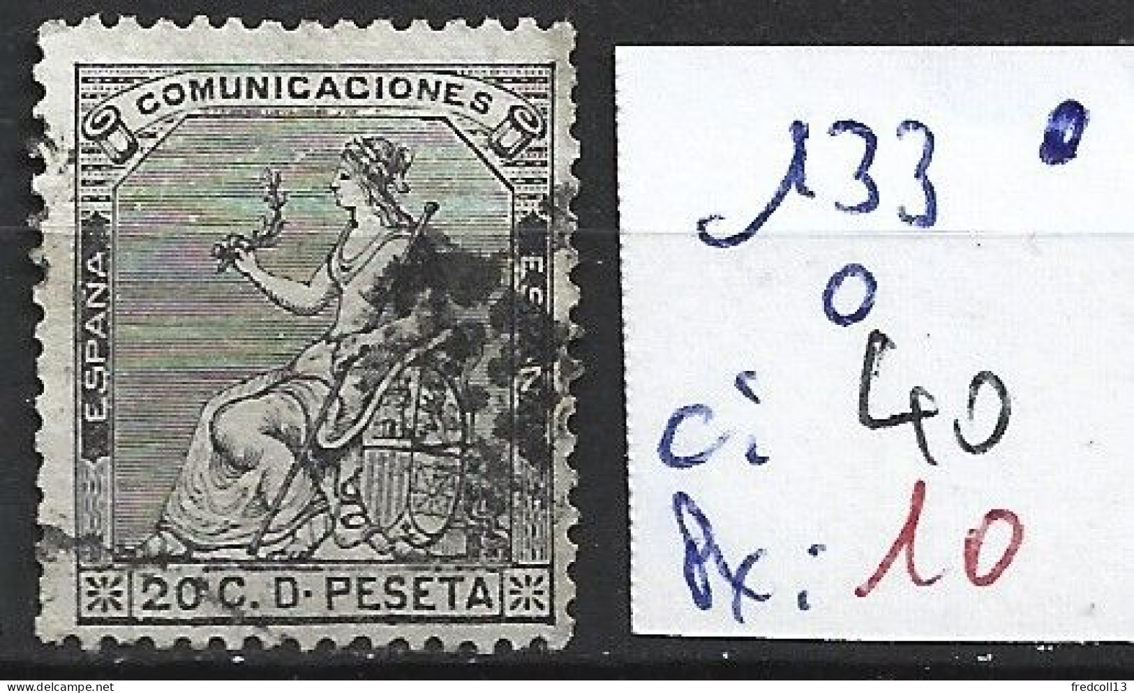 ESPAGNE 133 Oblitéré Côte 40 € - Gebraucht