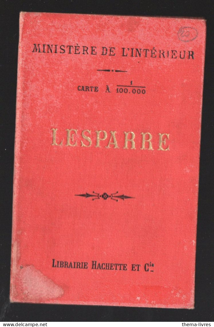 Lesparre (33 Médoc  Gironde) Carte Du Ministère De L'intérieur  1/100.000e (PPP45984) - Cartes Topographiques