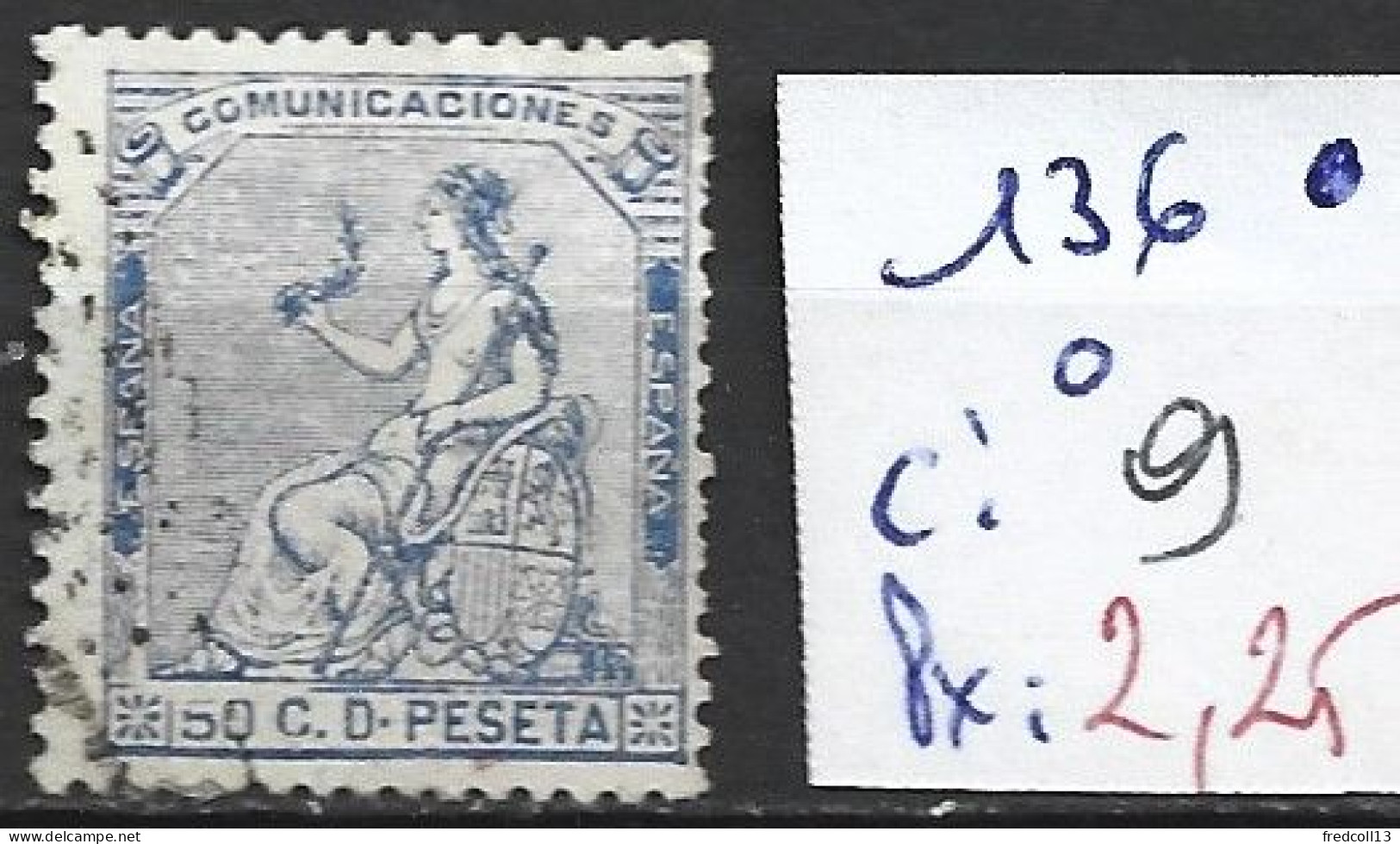 ESPAGNE 136 Oblitéré Côte 9 € - Oblitérés