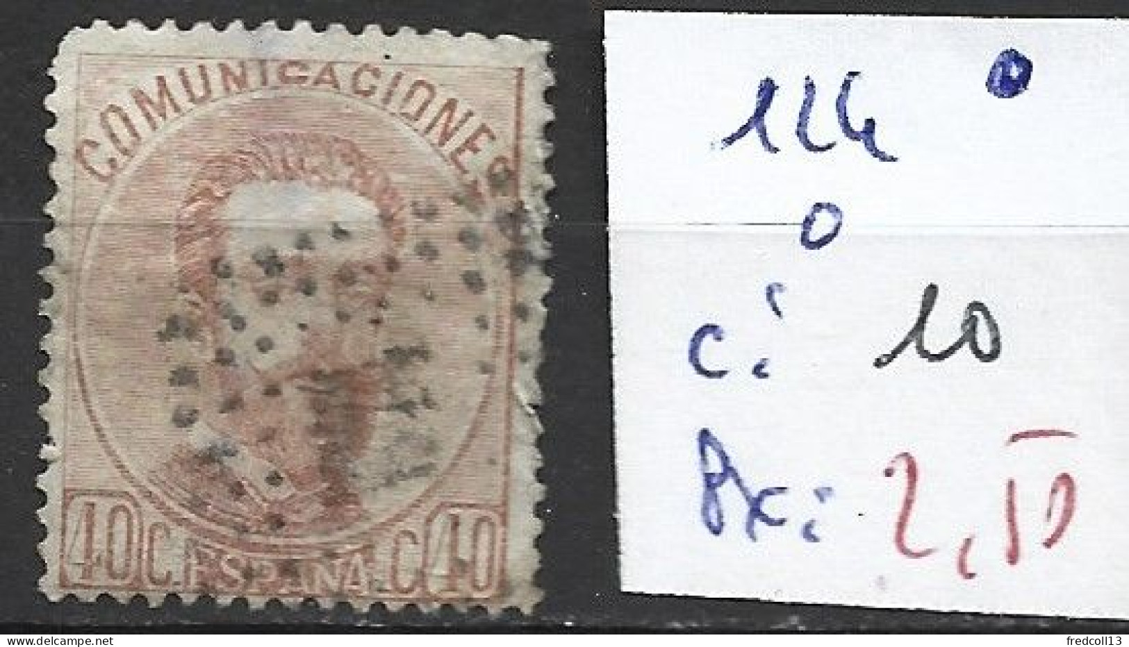 ESPAGNE 124 Oblitéré Côte 10 € - Usati