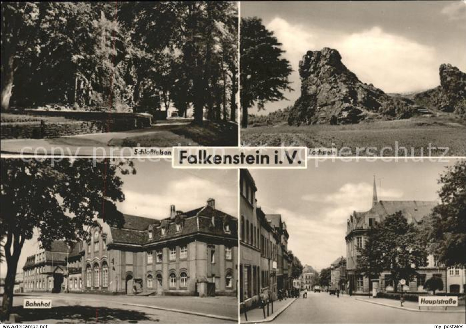 41612318 Falkenstein Vogtland Schlossfelsen Lachstein Bahnhof Hauptstr Falkenste - Falkenstein (Vogtland)