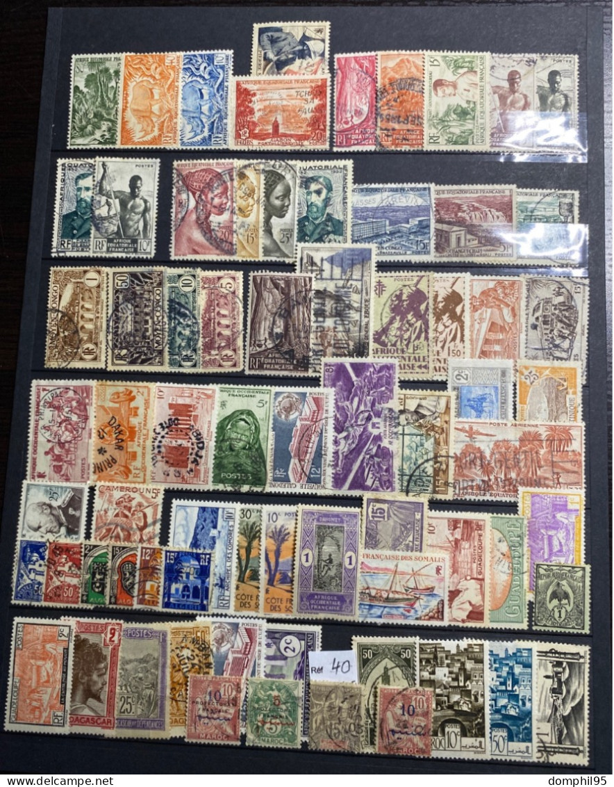 France - Ex Colonies Et Protectorat - Lot De 70 Timbres à Trier ! - Collections