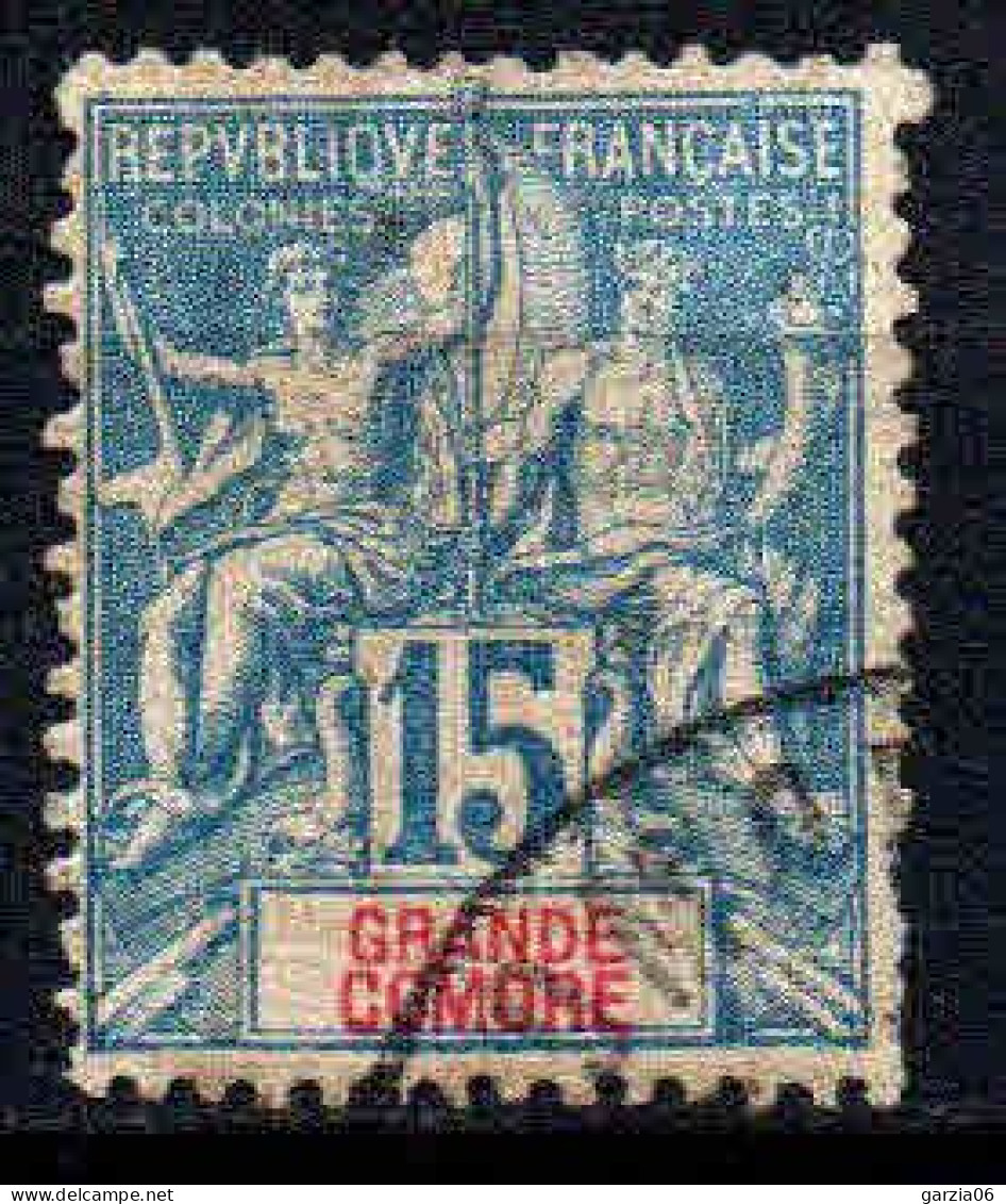 Grande Comore   - 1897 -  Type Sage  - N° 6  -  Oblitéré - Used - Usados