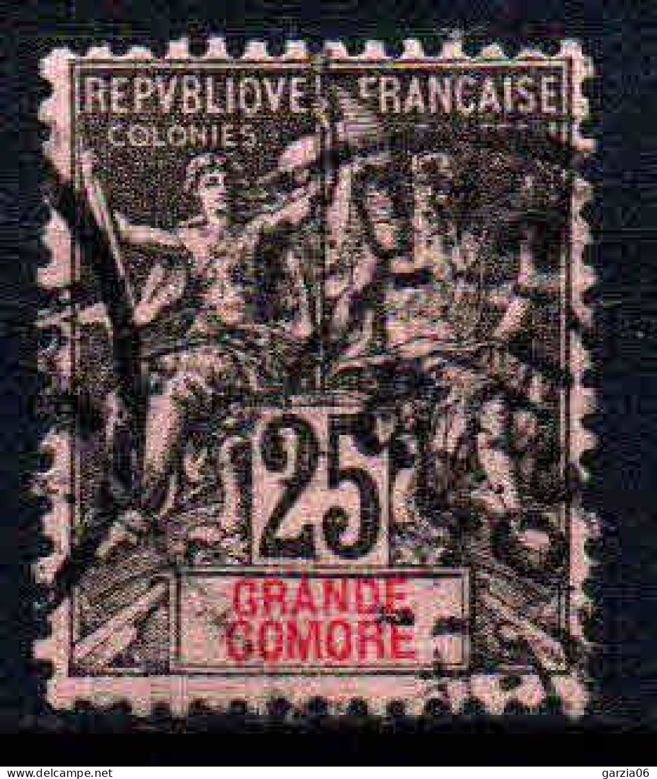 Grande Comore   - 1897 -  Type Sage  - N° 8  -  Oblitéré - Used - Usados