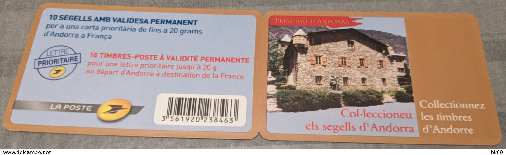 Andorre N°638** Carnet N°13 Neuf Sous Faciale - Markenheftchen