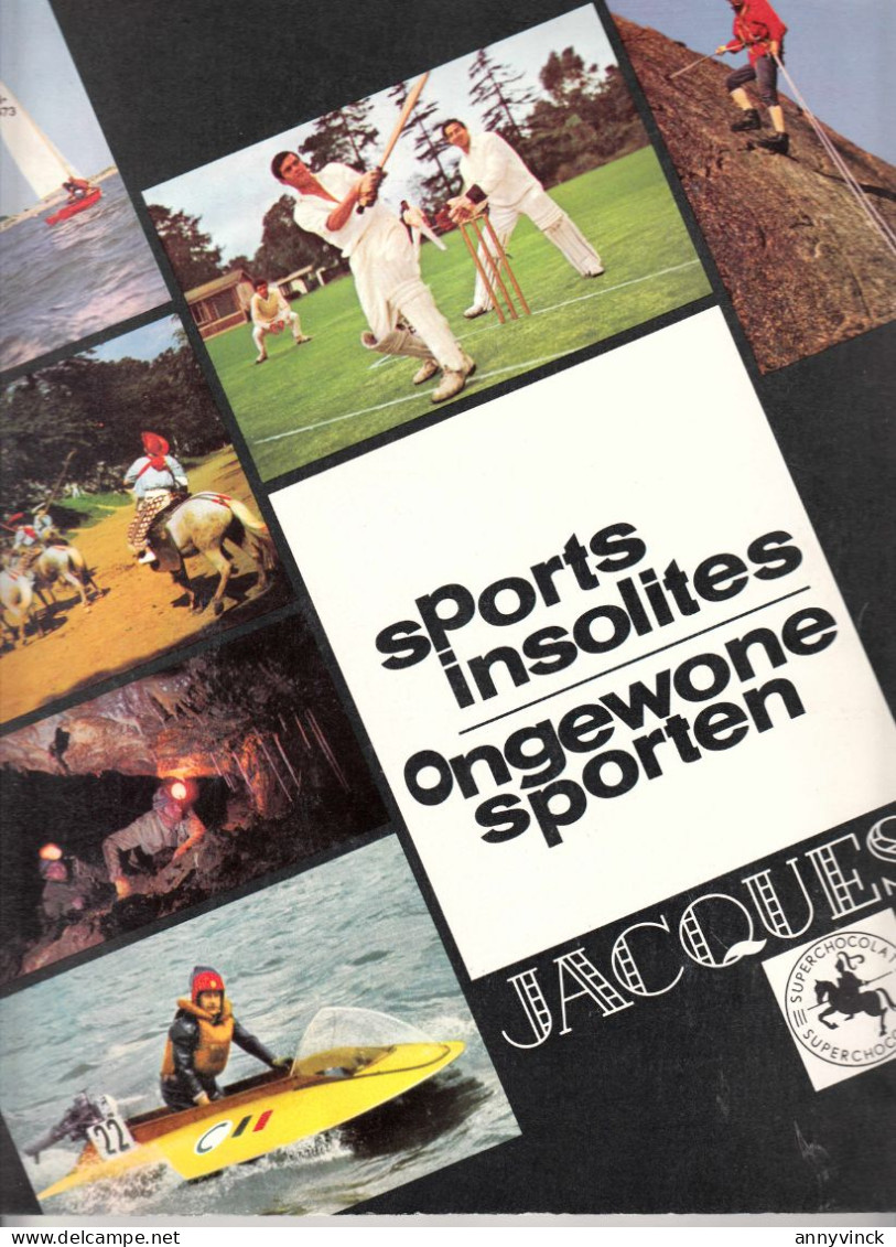 Chocolade Jacques Chocolat 3 Albums Oceanen, Sterren En Ongewone Sporten Volledig Prima Staat - Jacques