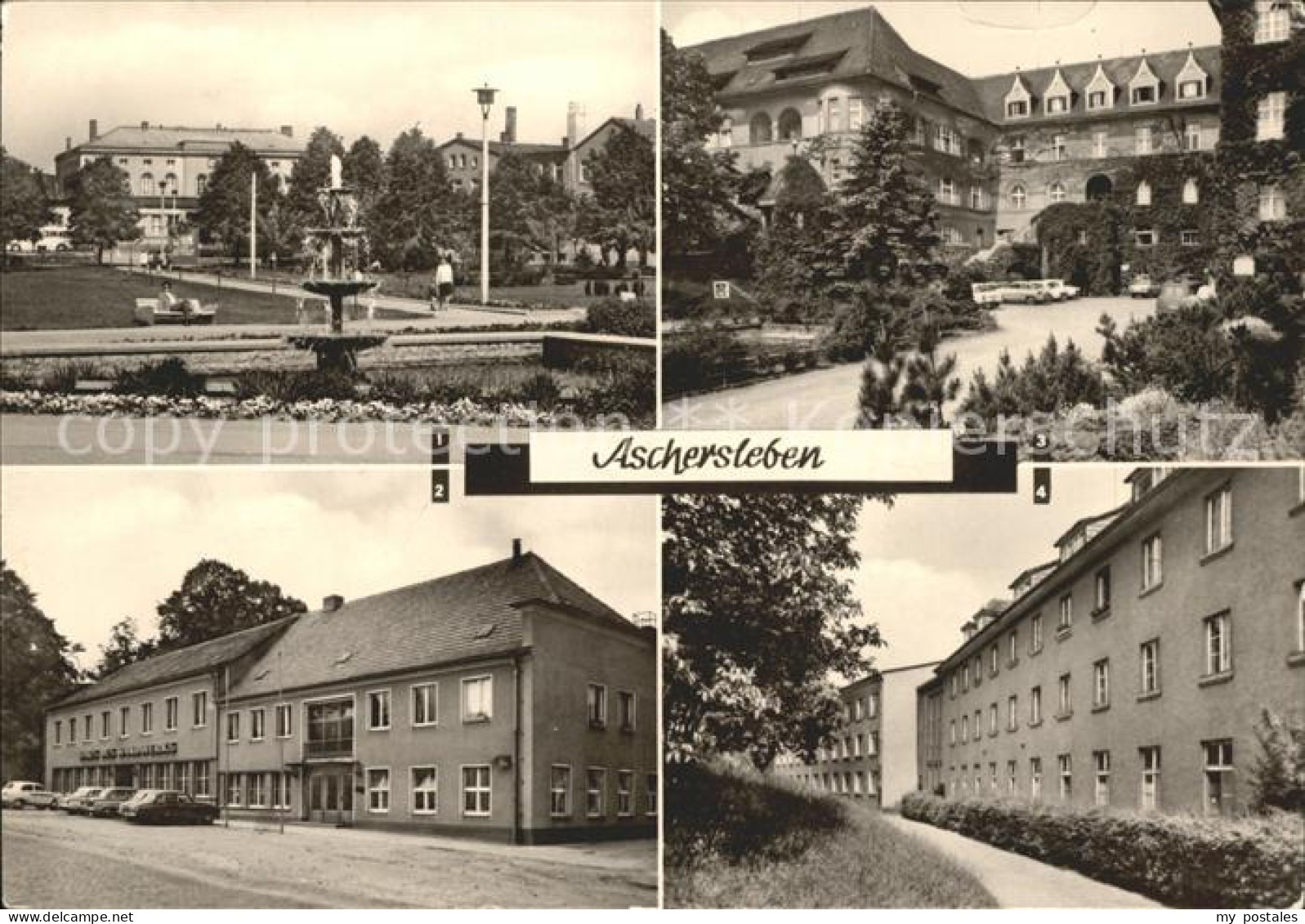 41610470 Aschersleben PdJ Bahnhof Haus Des Handwerks Krankenhaus Aschersleben - Aschersleben