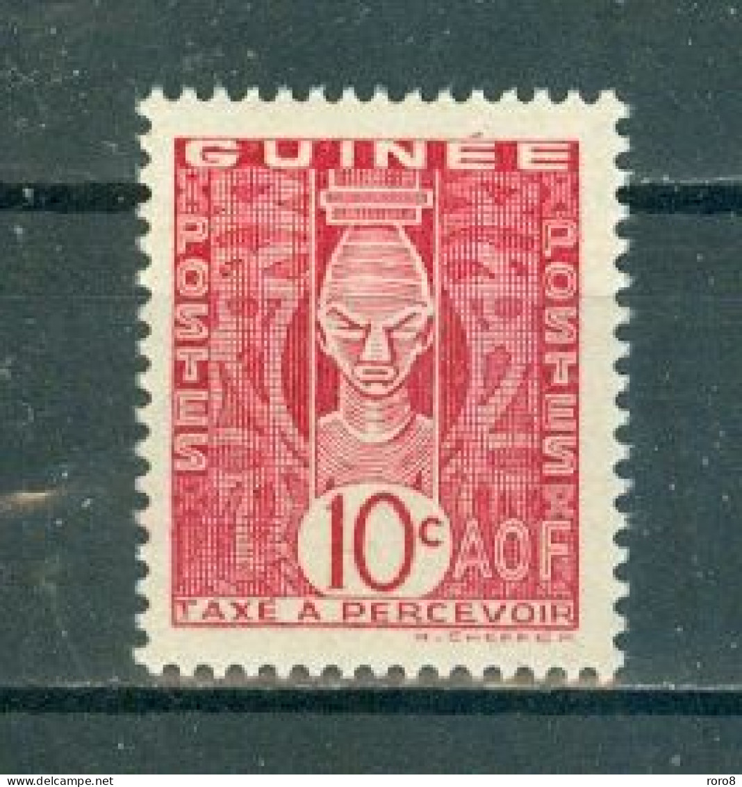 GUINEE - TIMBRES-TAXE N°36* MH Trace De Charnière SCAN DU VERSO - Taxe De 1938 Sans R.F. - Andere & Zonder Classificatie