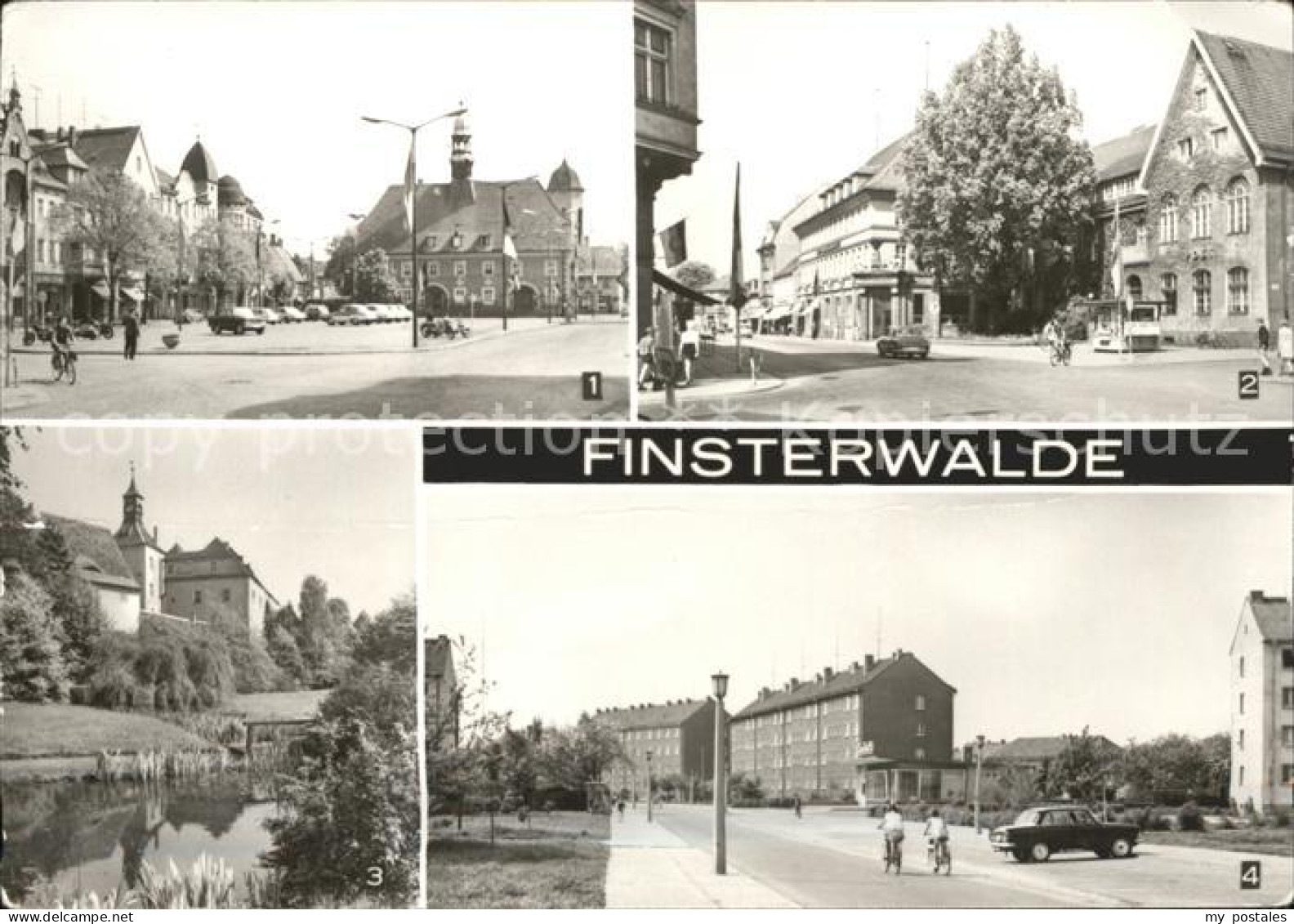 41610213 Finsterwalde Markt Thaelmannstr Postamt Schloss Otto Nuschke Str Finste - Finsterwalde