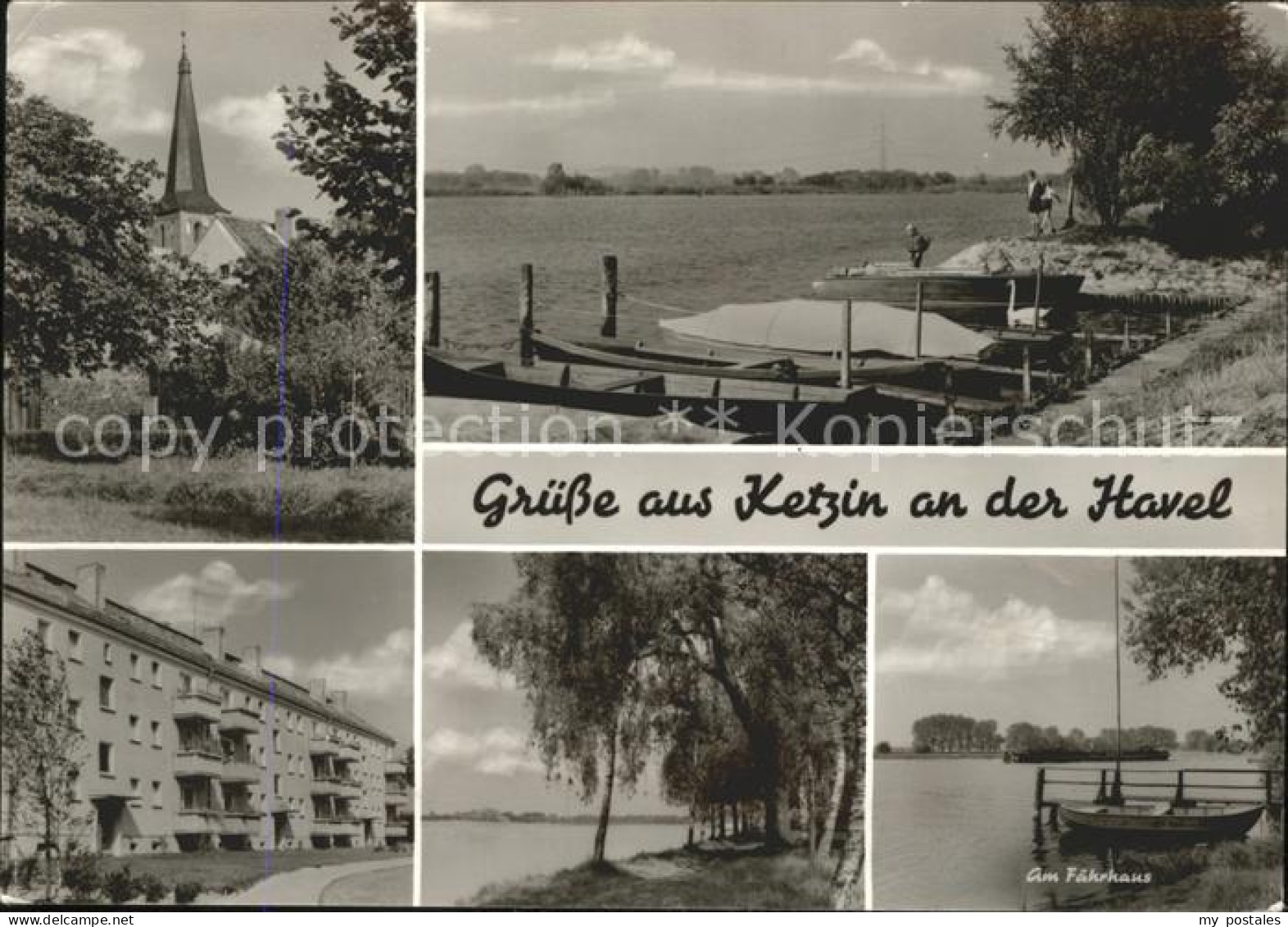 41610092 Ketzin Kirche Dorfpartie Havel Am Faehrhaus Ketzin - Ketzin