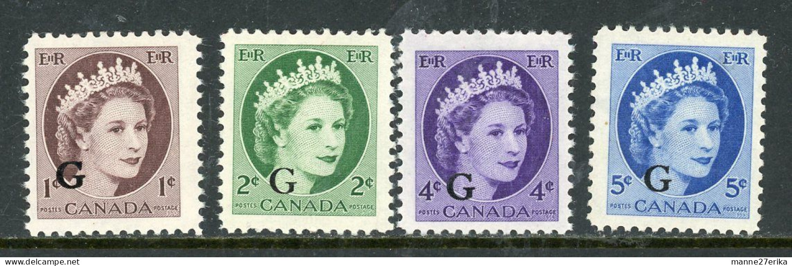 Canada MNH  1955-56 Wilding Portrait - Ongebruikt