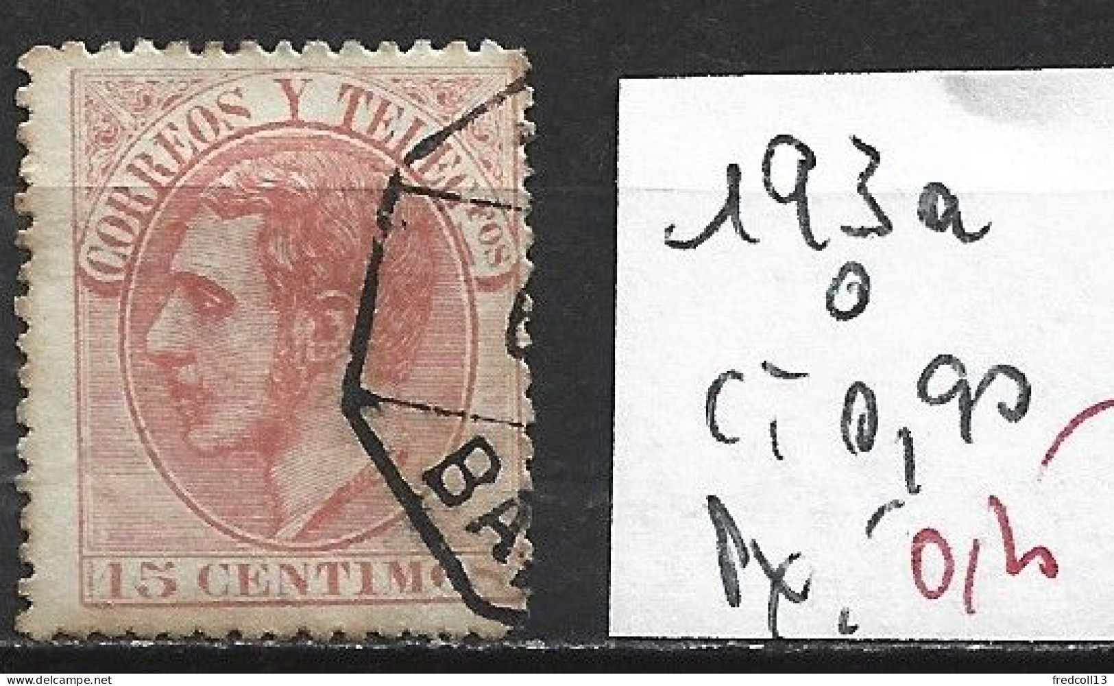 ESPAGNE 193a Oblitéré Côte 0.90 € - Used Stamps