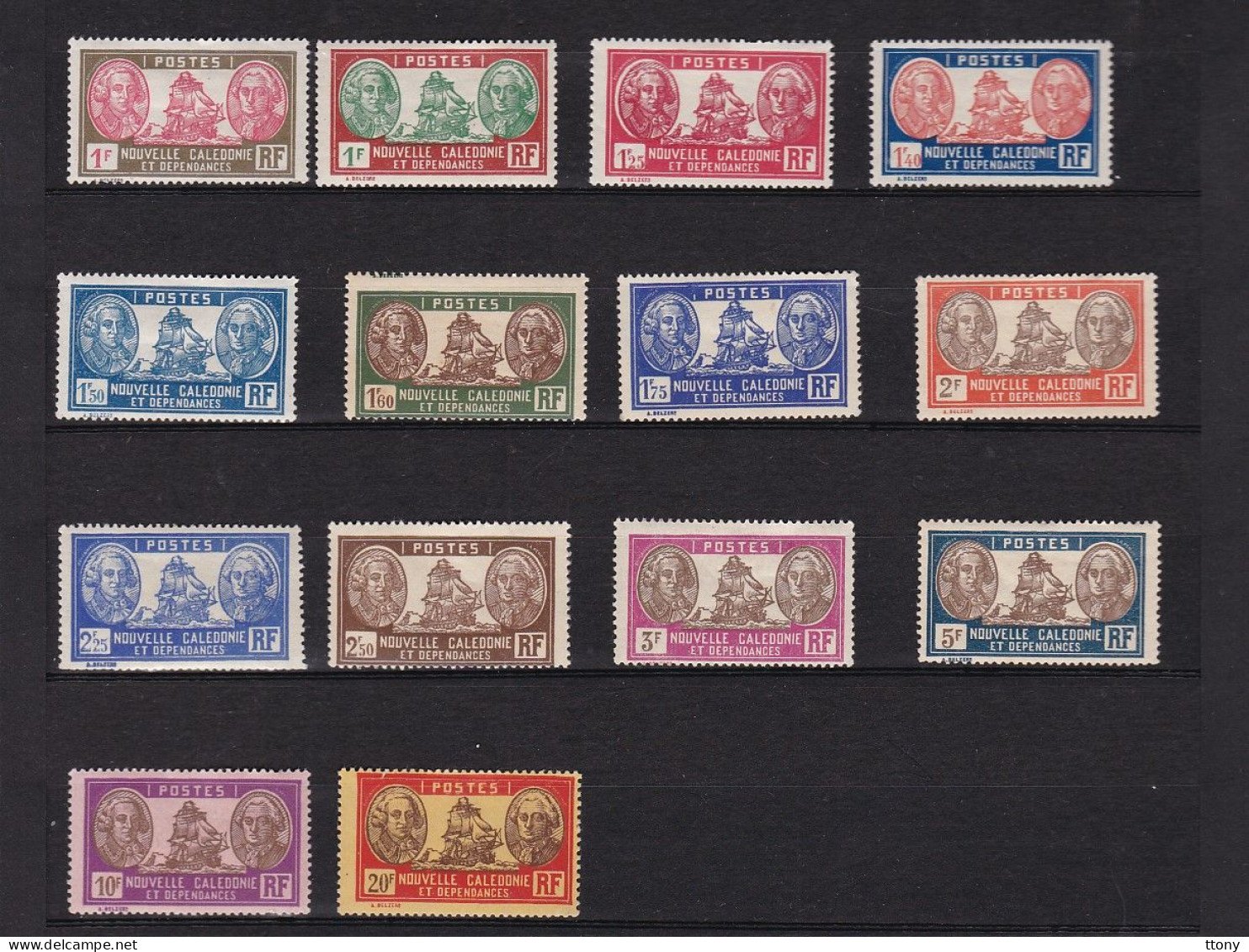 14  Timbres *    Nouvelle Calédonie Et Dépendances    Bateaux Voilier Bougainville La Pérouse - Neufs