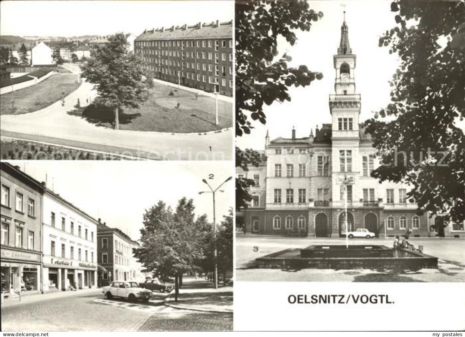 41609918 Oelsnitz Vogtland Neubauten Thaelmann Platz Rathaus Oelsnitz - Oelsnitz I. Vogtl.