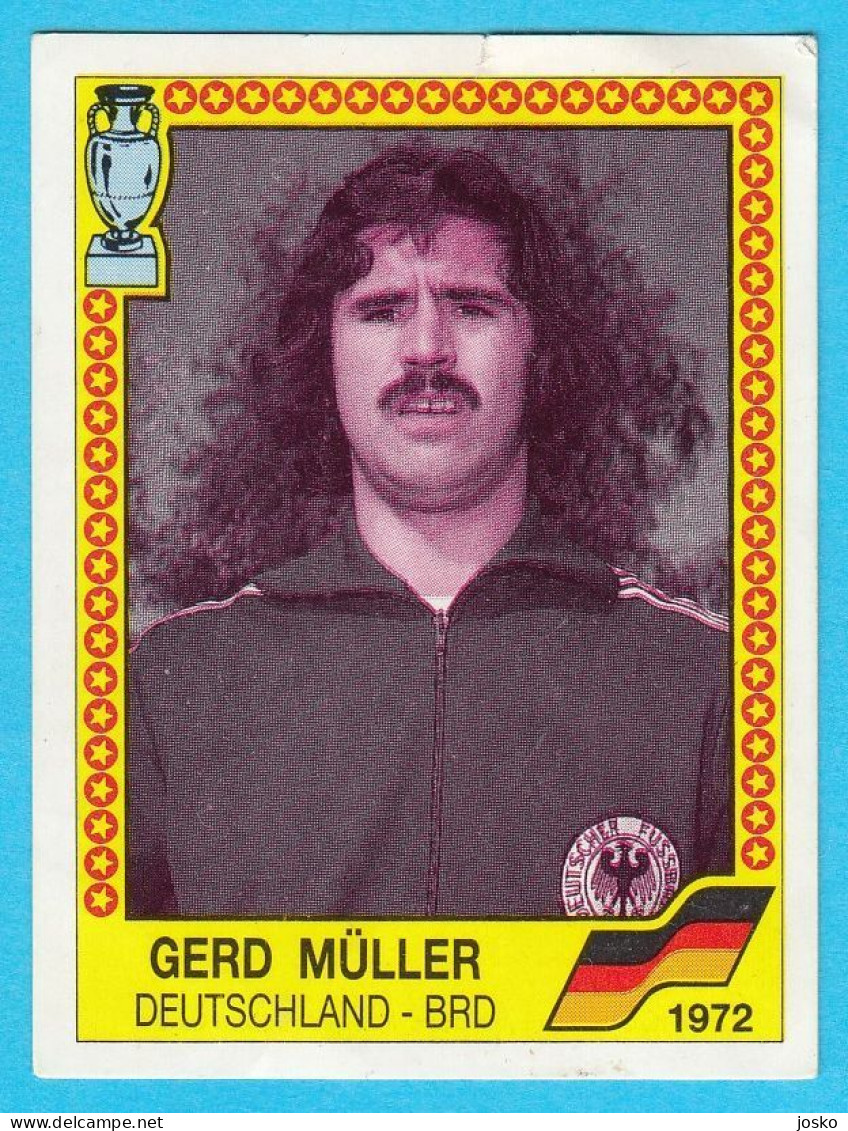 GERD MULLER (Germany) Nice Old Panini Football Soccer Card * EURO 88 * Soccer Fussball Deutschland Calcio Foot - Trading Cards