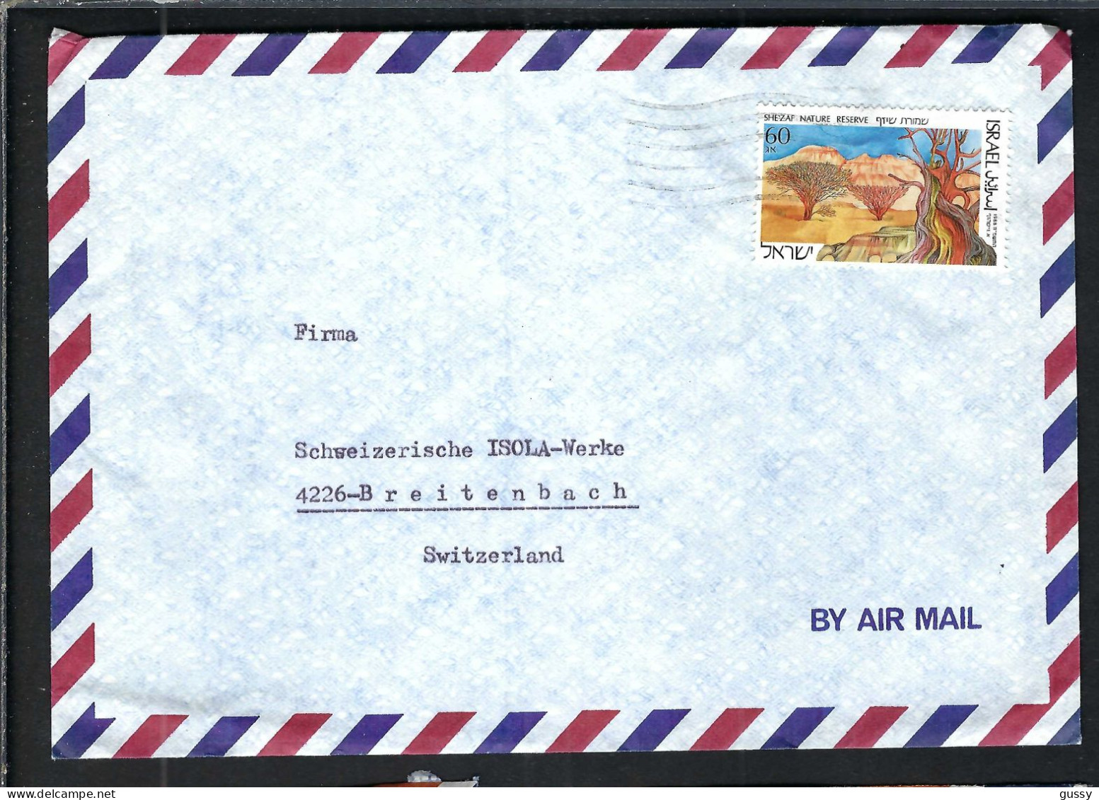 ISRAEL Ca.1988:  LSC De Tel Aviv Pour Breitenbach (Suisse) - Covers & Documents