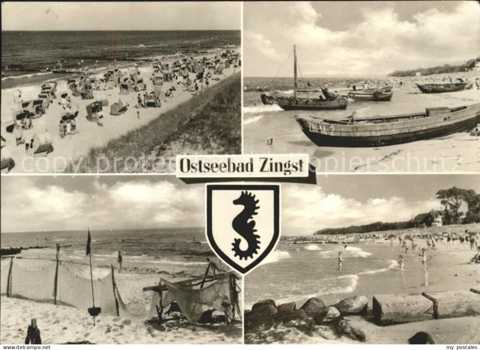 41608814 Zingst Ostseebad Strand Boote Zingst Darss - Zingst