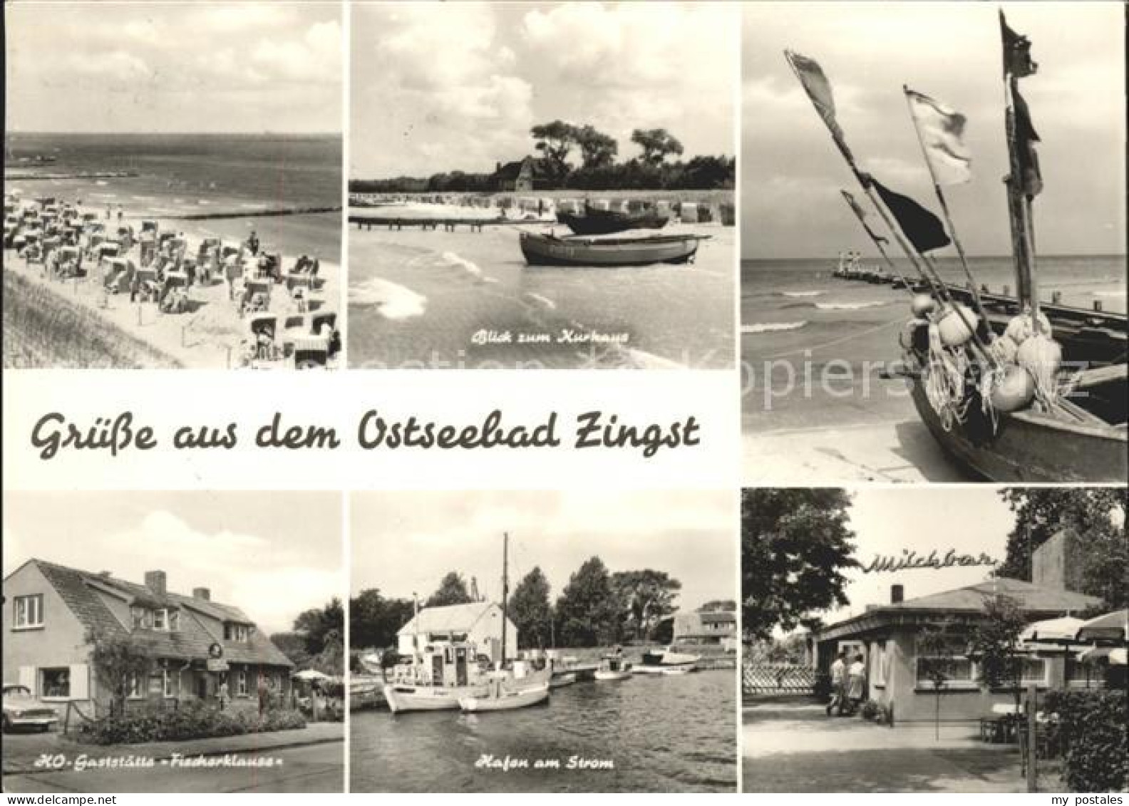 41608811 Zingst Ostseebad Kurhaus Strand Fischerboo Milchbar Zingst Darss - Zingst